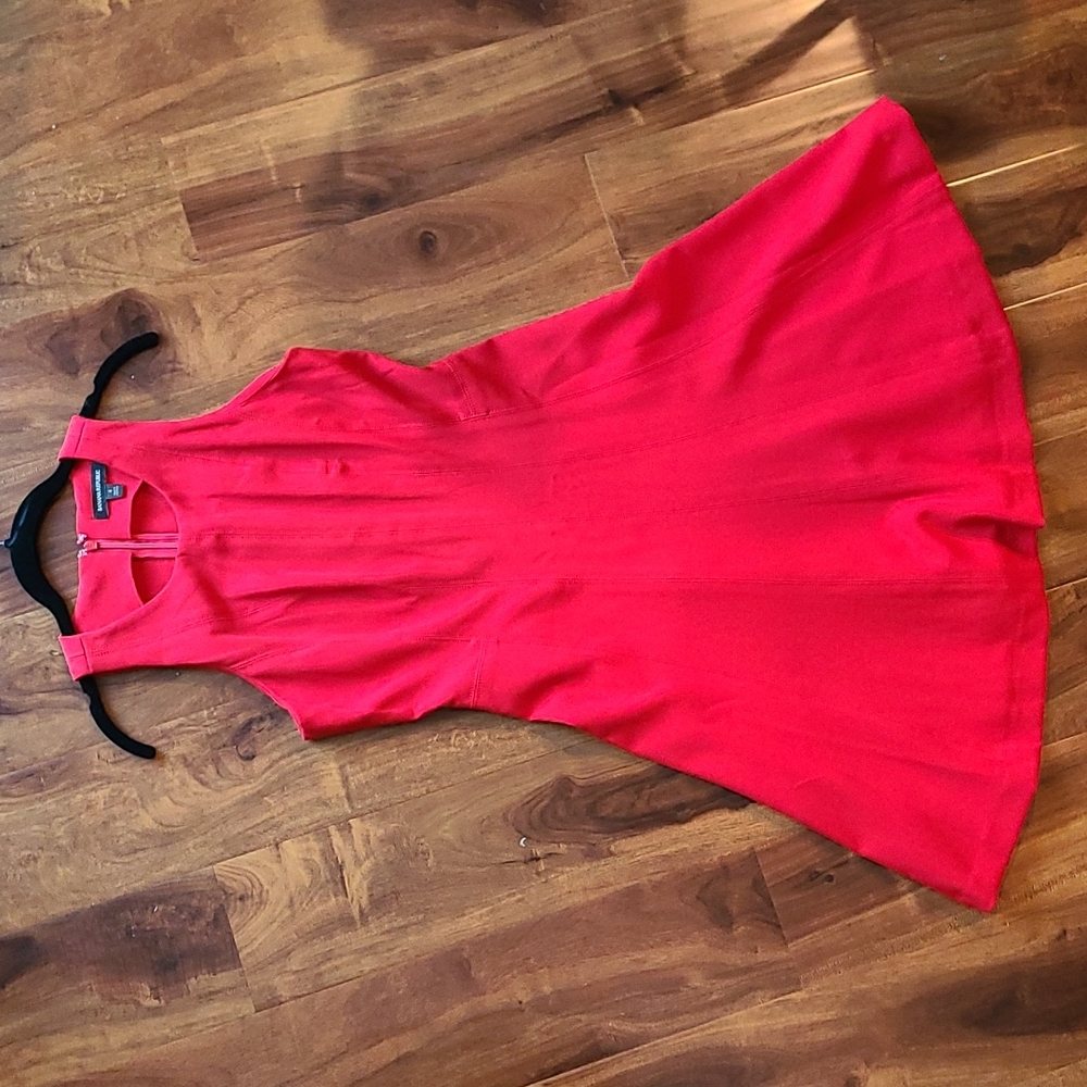 Banana Republic Red Scuba Stitch Dress